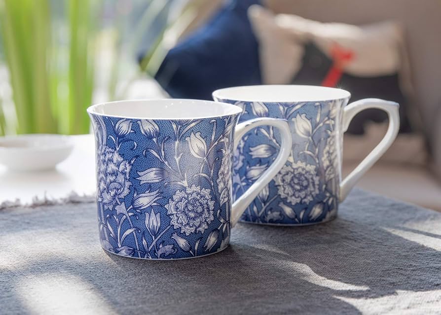 Amazon.com | V&A Coffee and Tea Mugs, Porcelain Bone China
